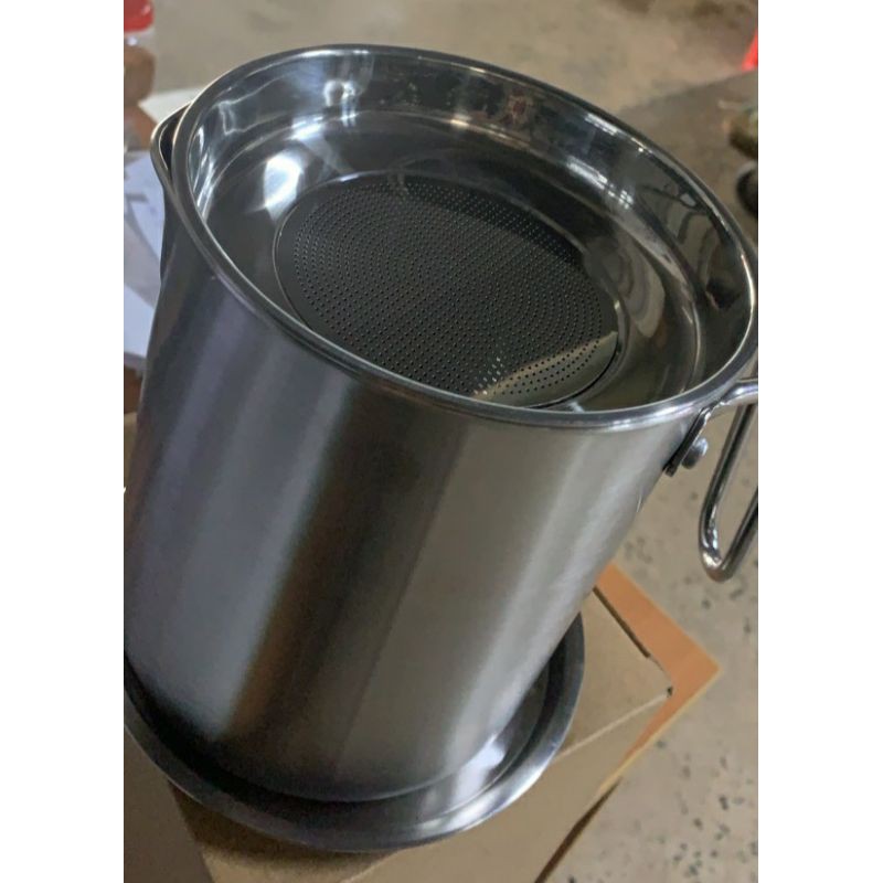 Ca lọc dầu inox 304 loại lớn 2 lít