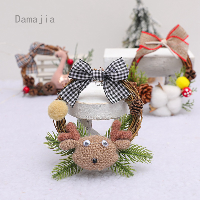 Damajia Vòng Hoa Trang Trí Giáng Sinh