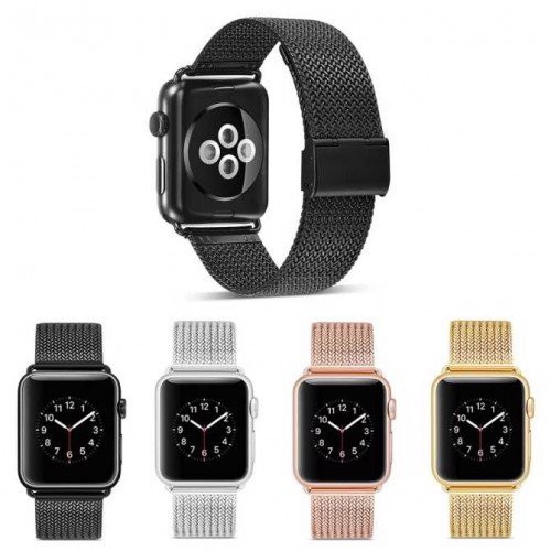 Dây đeo đồng hồ  Milan Apple Watch chất liệu thép , Series 6/5/4/3/2 /1 38mm 42mm 40mm 44mm