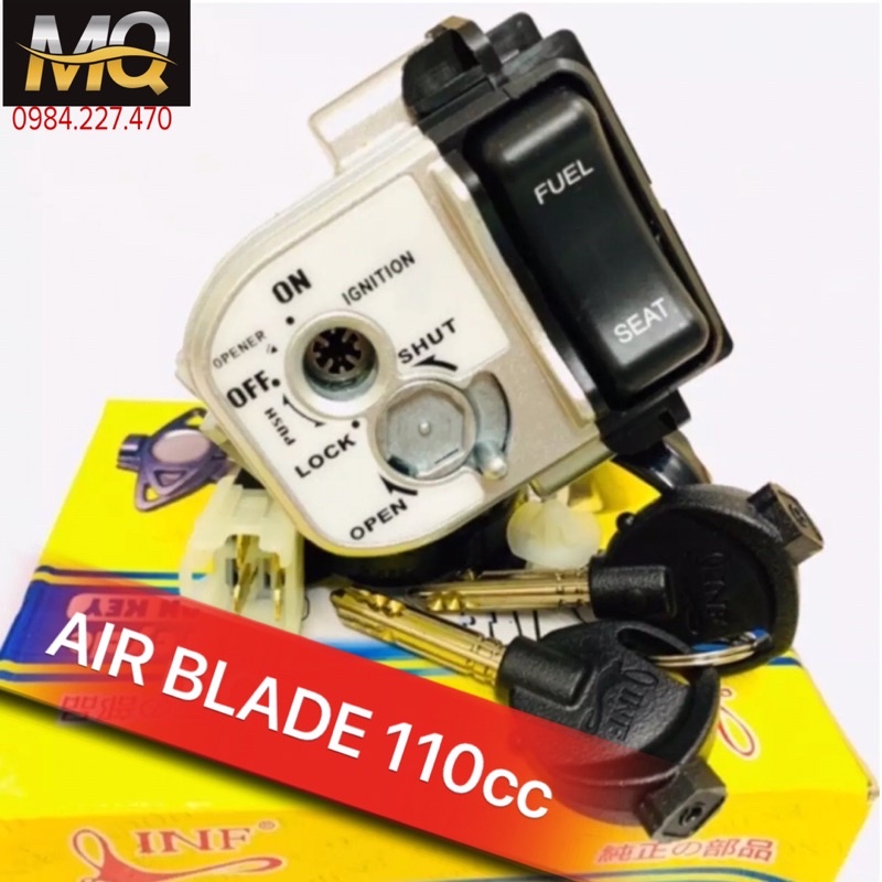 BỘ Ổ KHOÁ XE AIR BLADE 110cc 💥2008-2012 💥