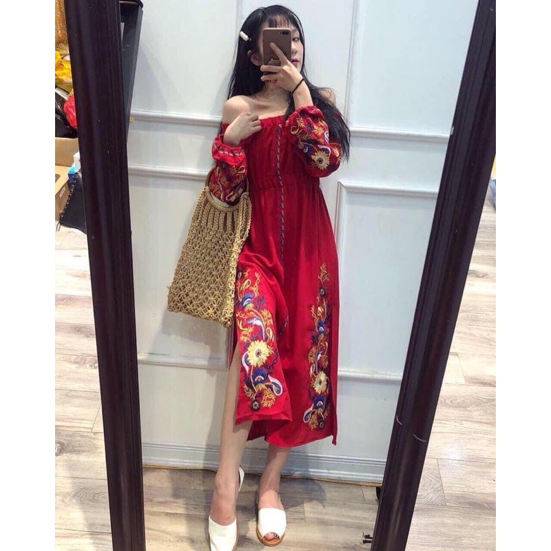 ĐẦM HOA THÊU ( kèm hình thật ) | BigBuy360 - bigbuy360.vn