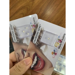 Vỉ 5 viên đá đính răng chân bằng, chân nhọn
