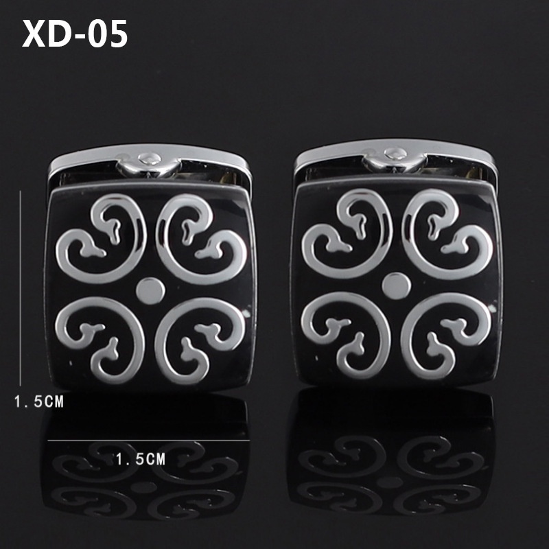 Cặp khuy măng sét EFAN đính đá giả thời trang sang trọng cho nam