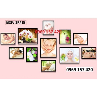 Bộ 11 Tranh Spa, Nail, Phun Xăm, Nối Mi, Tóc...