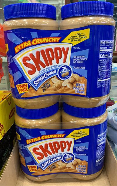 Bơ Đậu Phộng Skippy Cream Peanut Butter của Mỹ 1,36kg