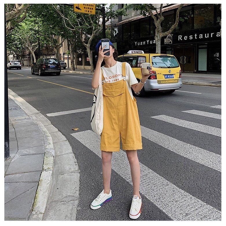 Quần sooc yếm kaki full 7 màu sẵn kho QQ32 | BigBuy360 - bigbuy360.vn