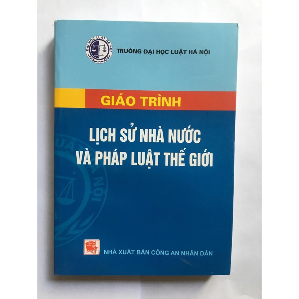 Sách - Giáo Trình Lịch Sử Nhà Nước Và Pháp Luật Thế Giới