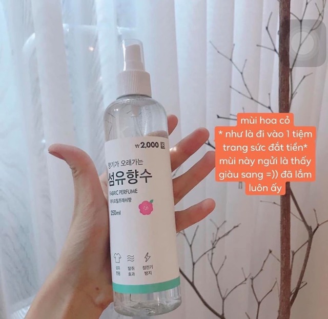 Xịt thơm quần áo Hàn Quốc thơm sang vô cùng khách ơi | BigBuy360 - bigbuy360.vn
