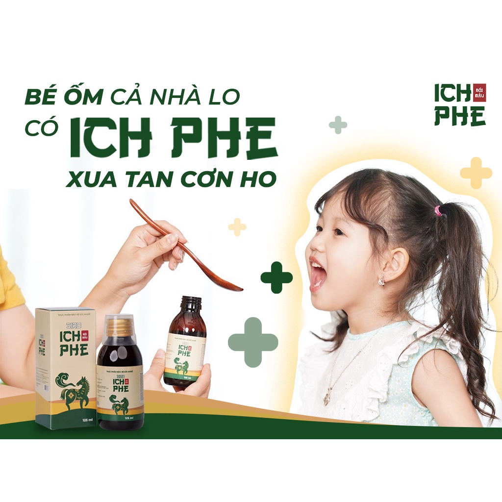 Siro Ho Ích Phế bối mẫu có phổi ngựa bạch, không đường giảm ho, long đờm, đau rát cổ họng, khản tiếng