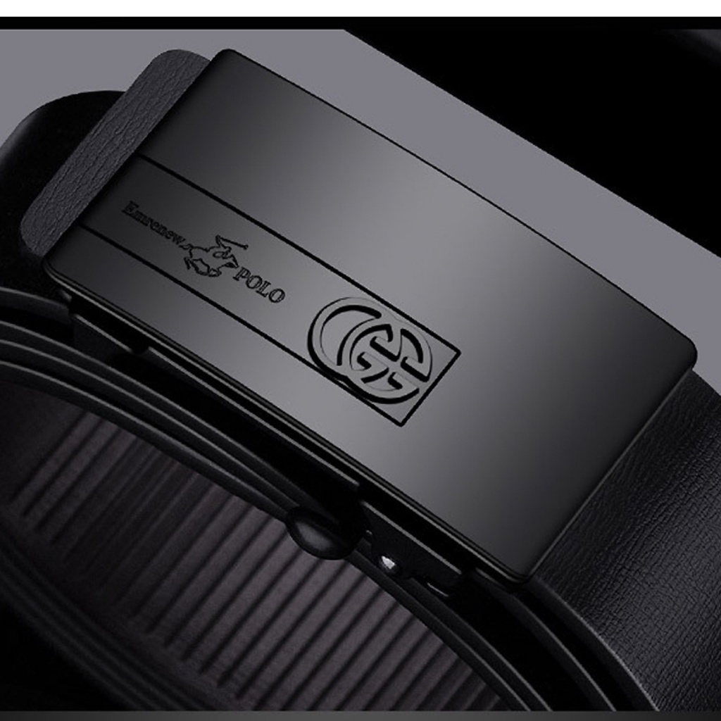 Thắt lưng nam cao cấp, dây nịt nam da bò EMRENEW POLO M4, full hộp