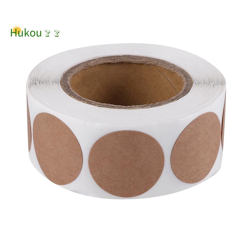 Cuộn 500 nhãn dán bằng giấy kraft kích thước 1 inch