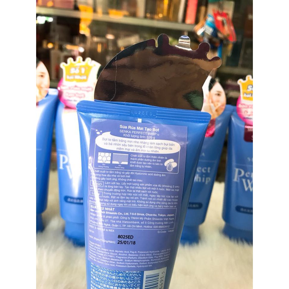 Sữa Rửa Mặt Tạo Bọt Senka Perfect Whip Mẫu Mới 120g Nhật Bản | BigBuy360 - bigbuy360.vn
