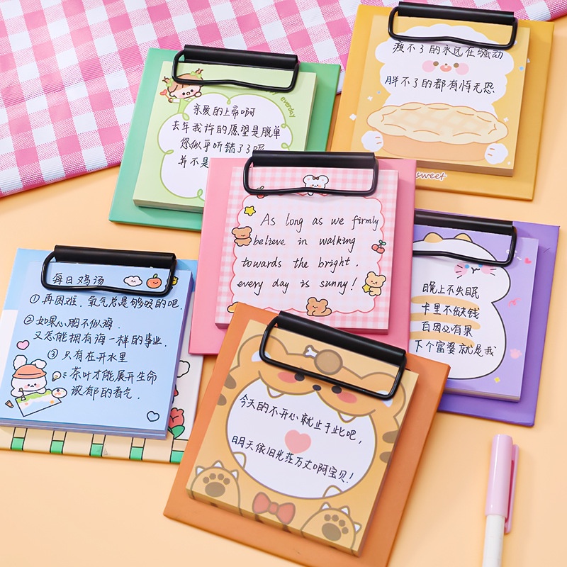 Note ghi chú kèm kẹp hình dễ thương
