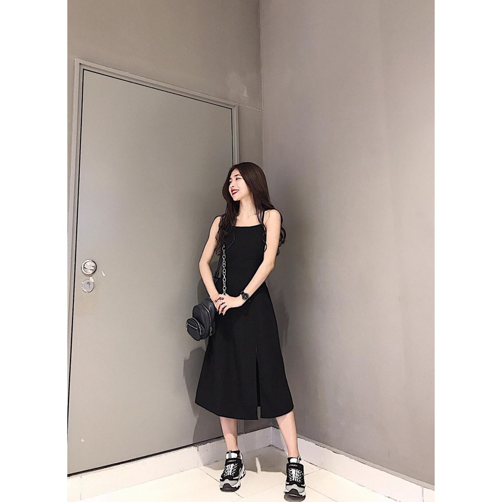 [Mã WASTMAY giảm 15% tối đa 30K đơn 150K] [VIDEO+HÌNH THẬT] Đầm Xòe JUNS DRESS Mẫu Mới (ĐEN) | BigBuy360 - bigbuy360.vn