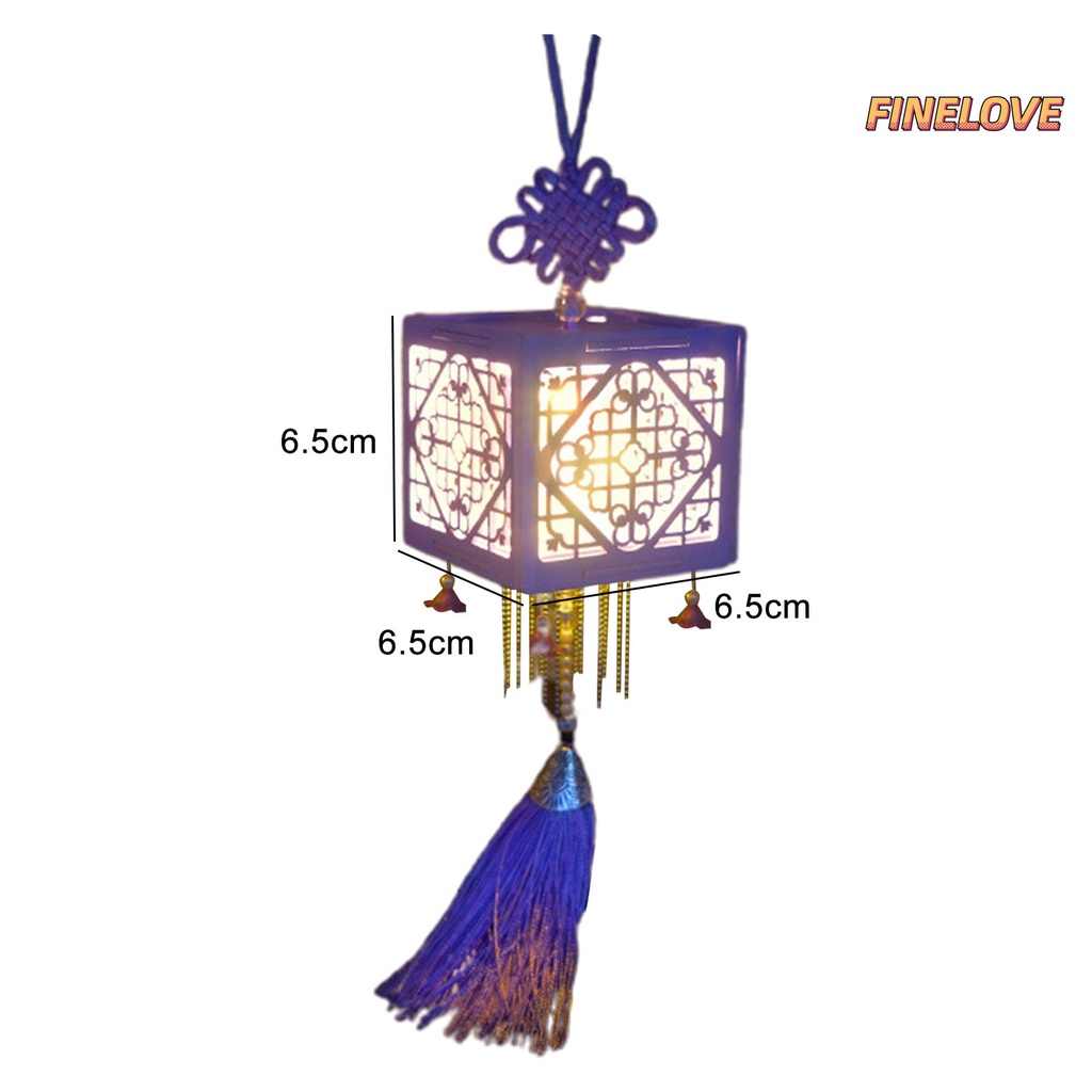 Finelove Bộ Hộp Đèn Trung Hoa Cổ Điển Bằng Gỗ Bắt Mắt Thủ Công Trang Trí Giáng Sinh