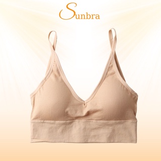 Áo Bra Len Tăm, Áo Ngực Khoét Lưng Chữ U Kèm Mút Đệm Mỏng SUNBRA 367