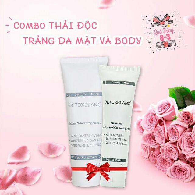 Combo tắm trắng thải độc detox blanc