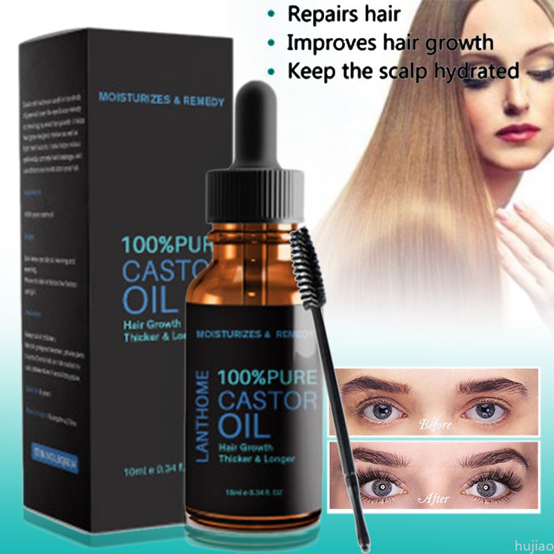 (Hàng Mới Về) Dầu Thầu Dầu Hữu Cơ 10ml Kích Thích Mọc Lông Mi Và Cọ Hujio | BigBuy360 - bigbuy360.vn