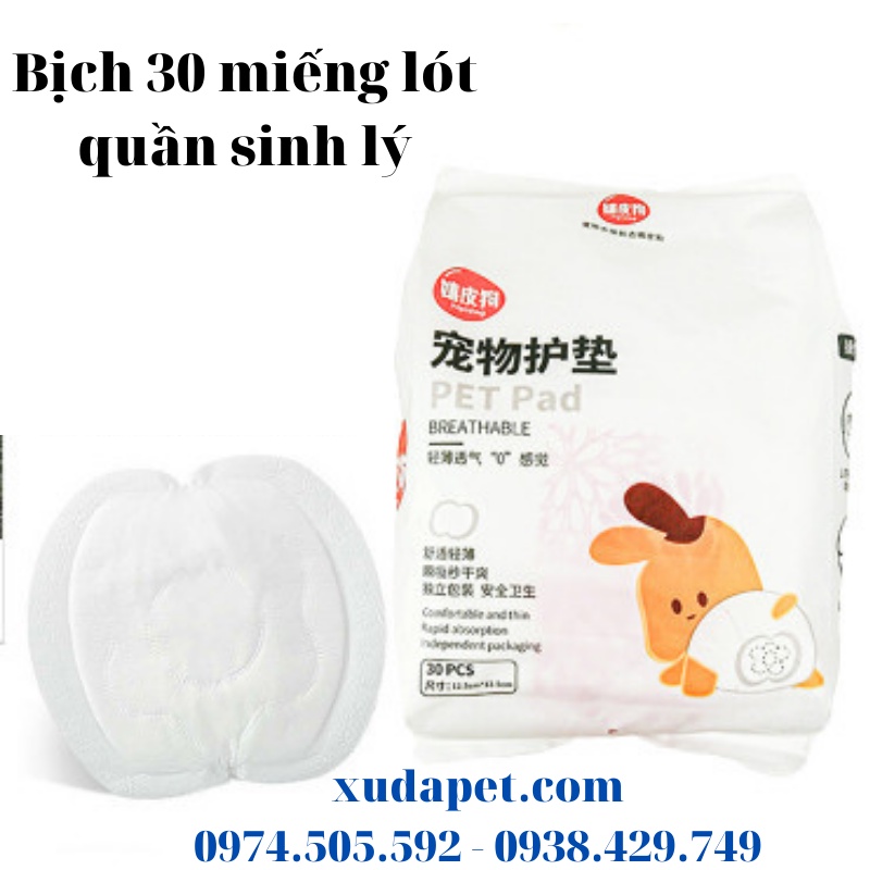 BỊCH 30 MIẾNG LÓT QUẦN SINH LÝ CHO CHÓ CÁI TRONG NHỮNG NGÀY KINH NGUYỆT- SP005298