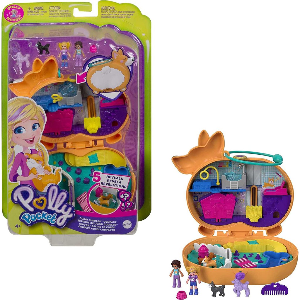 ĐỒ CHƠI POLLY POCKET - Polly Pocket và chú chó Corgi đáng yêu - MÃ SP GTN13/FRY35