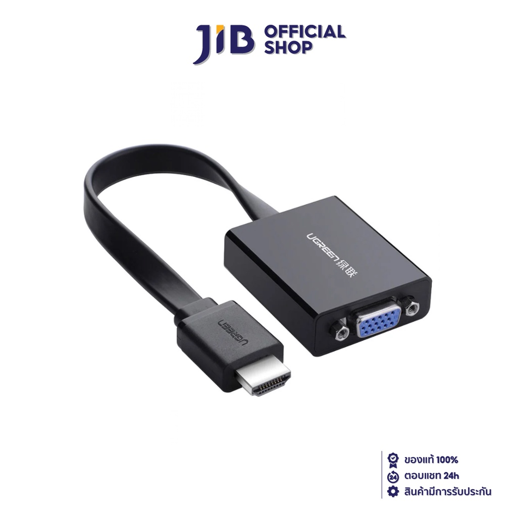 CONVERTER UGREEN (CONVERTER) HDMI TO VGA CÓ MICRO USB (40248) (ĐEN)