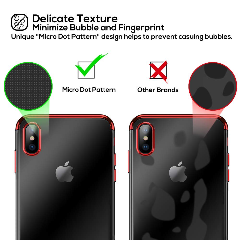 Ốp Điện Thoại Tpu Silicon Mềm Siêu Mỏng Trong Suốt Mạ Viền Dành Cho Iphone Xs Xs Max Xr X 8 7 Plus 6s 6 | BigBuy360 - bigbuy360.vn