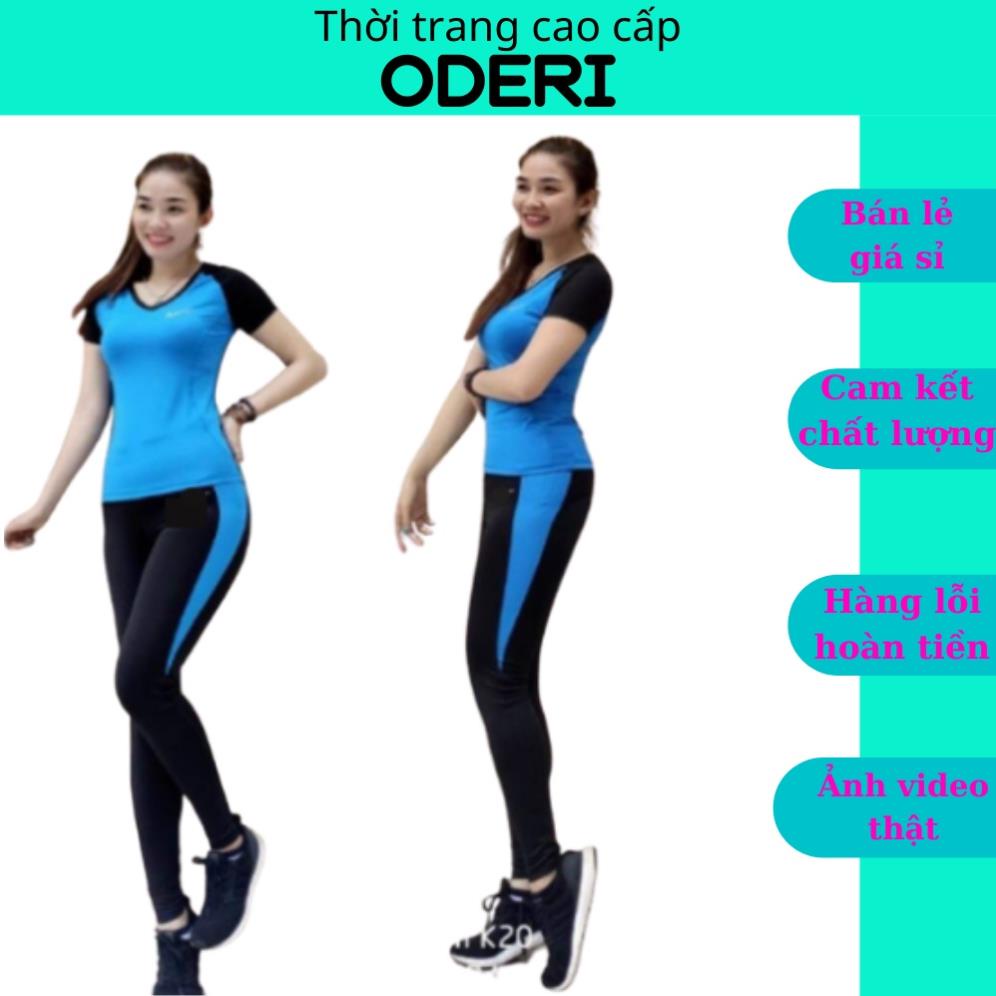 Đồ Tập GYM, Yoga Nữ, Bộ Áo Thể Thao Quần Dài Cao Cấp ODERI MS05- NIKE *