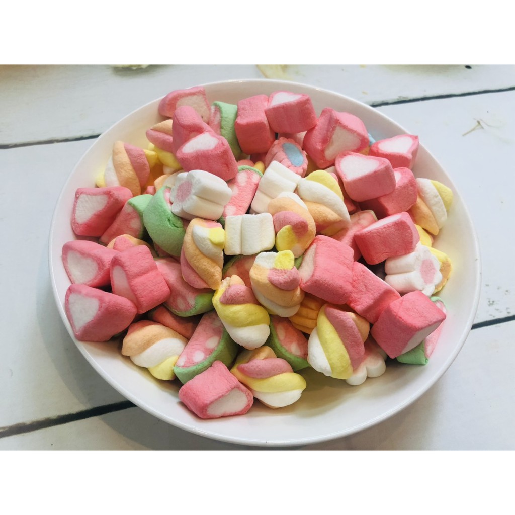 100g kẹo bông marshmaloow thơm ngon