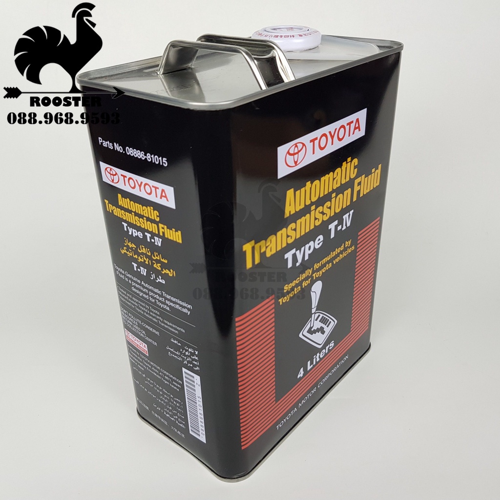 Dầu, nhớt hộp số tự động Type - T IV (Type T 4) dùng cho xe Toyota, Innova Fortuner, Lancruiser (Mã: 0888681015 )