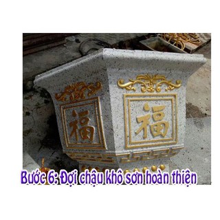 Khuôn đúc chậu ABS cao 33cm