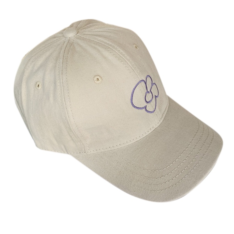 Mũ Lưỡi Trai Thêu Hoa Màu Sắc Ngọt Ngào Phong Cách Hàn Quốc Cho Nam Nữ