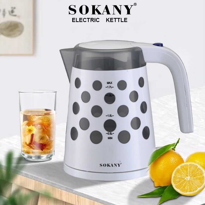 Ấm Siêu Tốc Sokany 1.7L Đun Nhanh Sôi Giữ Nhiệt Tốt Tiện Ích Cho Gia Đình