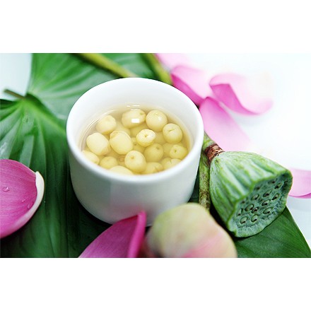 HẠT SEN NƯỚC ĐƯỜNG- LOTUS NUTS (425gr) - Antesco - Là thức uống có tác dụng giải độc gan, thanh lọc cơ thể, giảm bớt nó