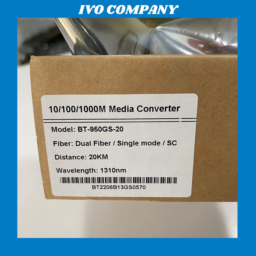 Bộ Chuyển Đổi Quang Điện BT-950 Media Converter BTON BT-950GS-20