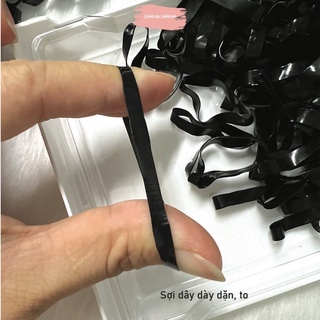Thun Đen Cột Tóc Đa Năng Dây Chun Cột Tóc Nam Nữ 100g