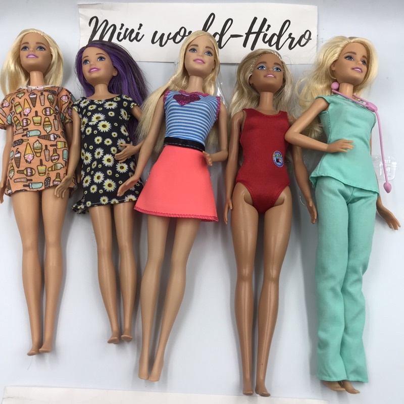 Búp bê Barbie chính hãng fashionistas nghề nghiệp vintage cổ điển Barbie da đen. S27