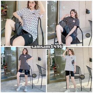 Set áo N.Y kèm quần legging ngố giá rẻ