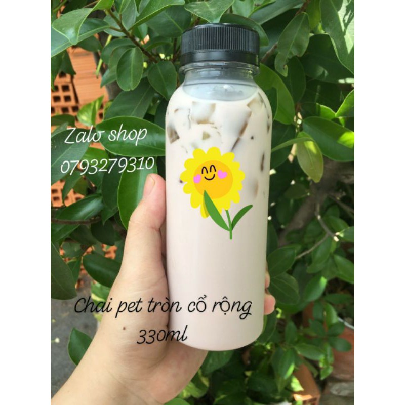 COMBO 100 chai nhựa 330ML đựng chè dưỡng nhan nắp có grati