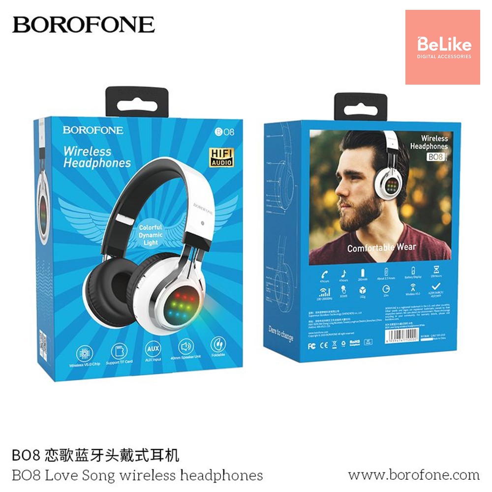 Tai nghe chụp tai bluetooth Borofone B08 - Hàng Chính Hãng | BigBuy360 - bigbuy360.vn