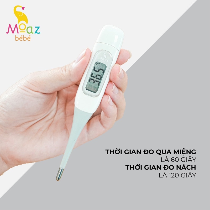 Nhiệt kế điện tử, nhiệt kế kỹ thuật số moaz bébé moaz bebe mb-040 bảo hành 12 tháng