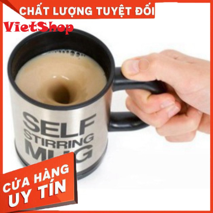 Cốc Pha Cà Phê Thông Minh Tự Khuấy Self Stirring Mug, Dùng Pin Tiện Dụng - VietShop