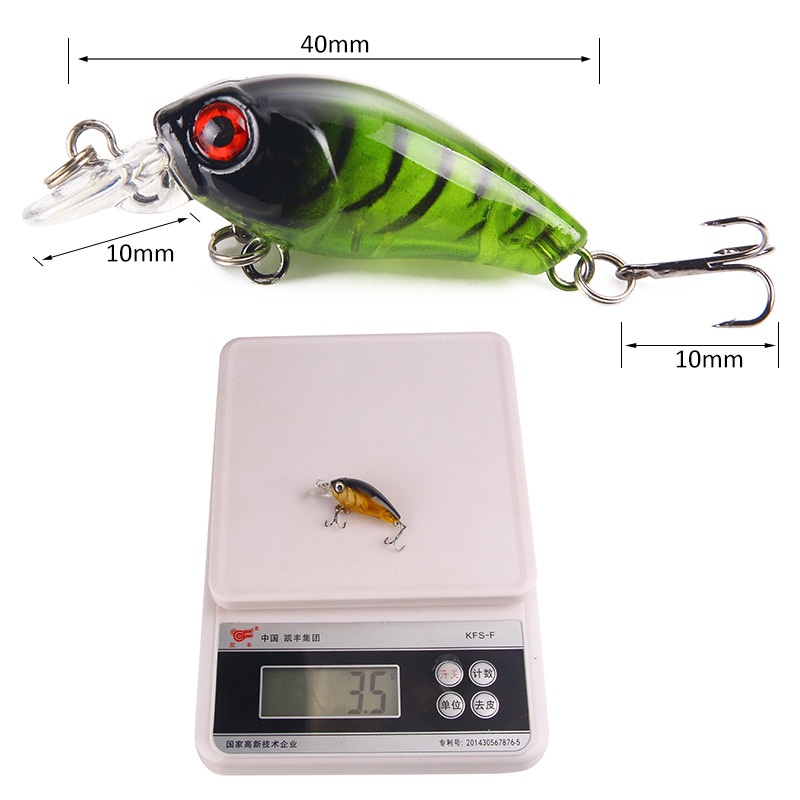Mồi Câu Cá Giả 4.5cm 3.8g Chuyên Nghiệp