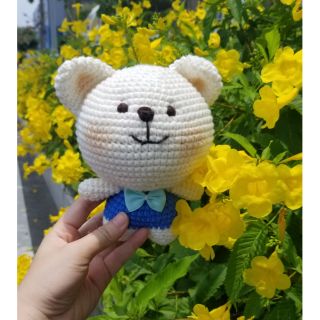 GẤU LEN HANDMADE TẶNG BÉ TRAI GẤU LEN MỀM MỊN SIÊU DỄ THƯƠNG QUÀ TẶNG SINH NHẬT TẶNG BẠN TRAI QUÀ TẶNG SINH NHẬT BÉ TRAI