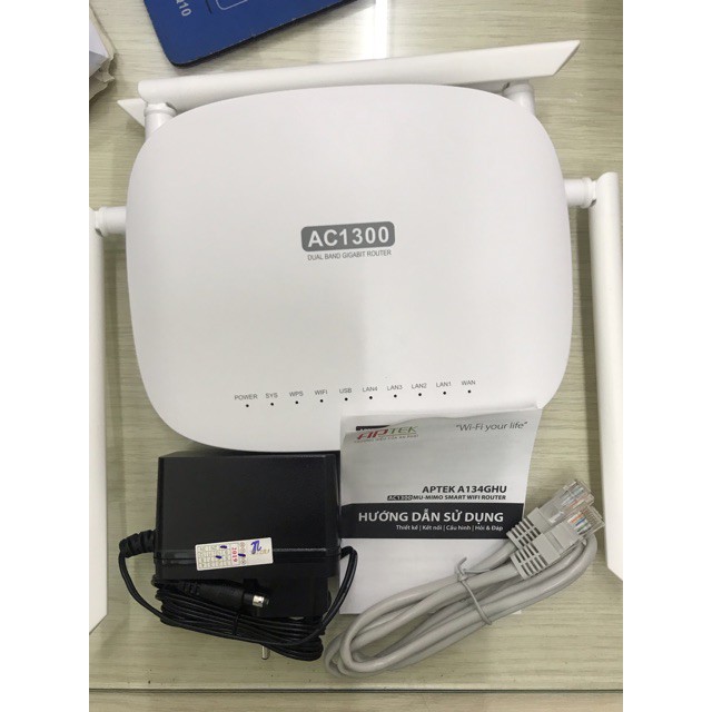 Thiết Bị Phát Sóng Wifi Cực Mạnh APTEK A134GHU Gigabit Wifi - FW APTEK HOẶC PADAVAN