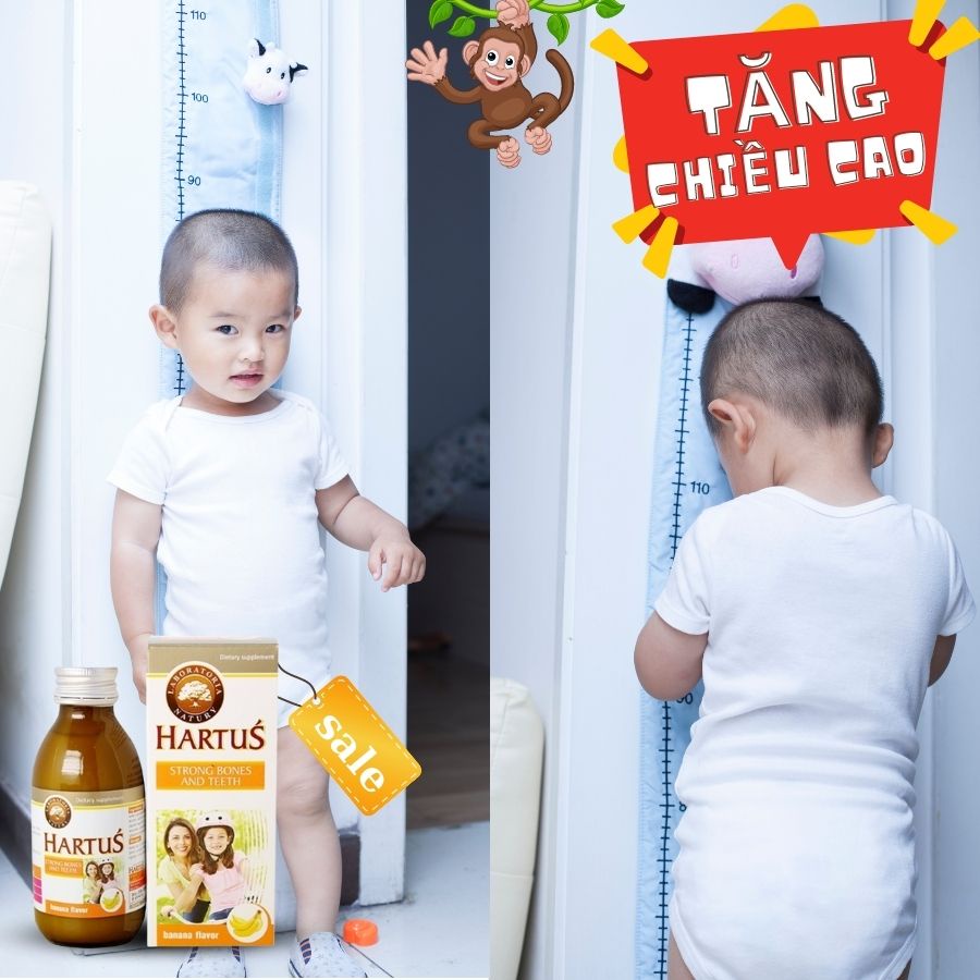 Hartus Canxi phát triển chiều cao, bổ sung canxi, giúp xương chắc khỏe