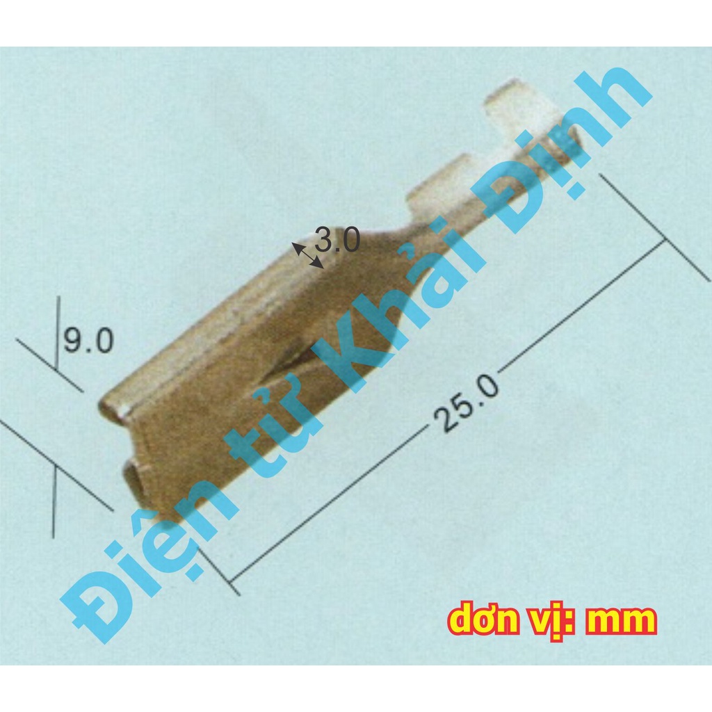 30 cái Đầu lõi đồng header, jack oto loại lớn, đầu cái / đực cos 7.8mm, bấm dây 0.75-2.5mm kde5148