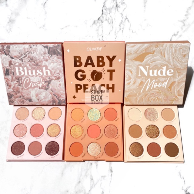 ✨ Bảng mắt Colourpop 9ô BLUSH CRUSH + NUDE MOOD + BABY GOT PEACH ✨ | WebRaoVat - webraovat.net.vn