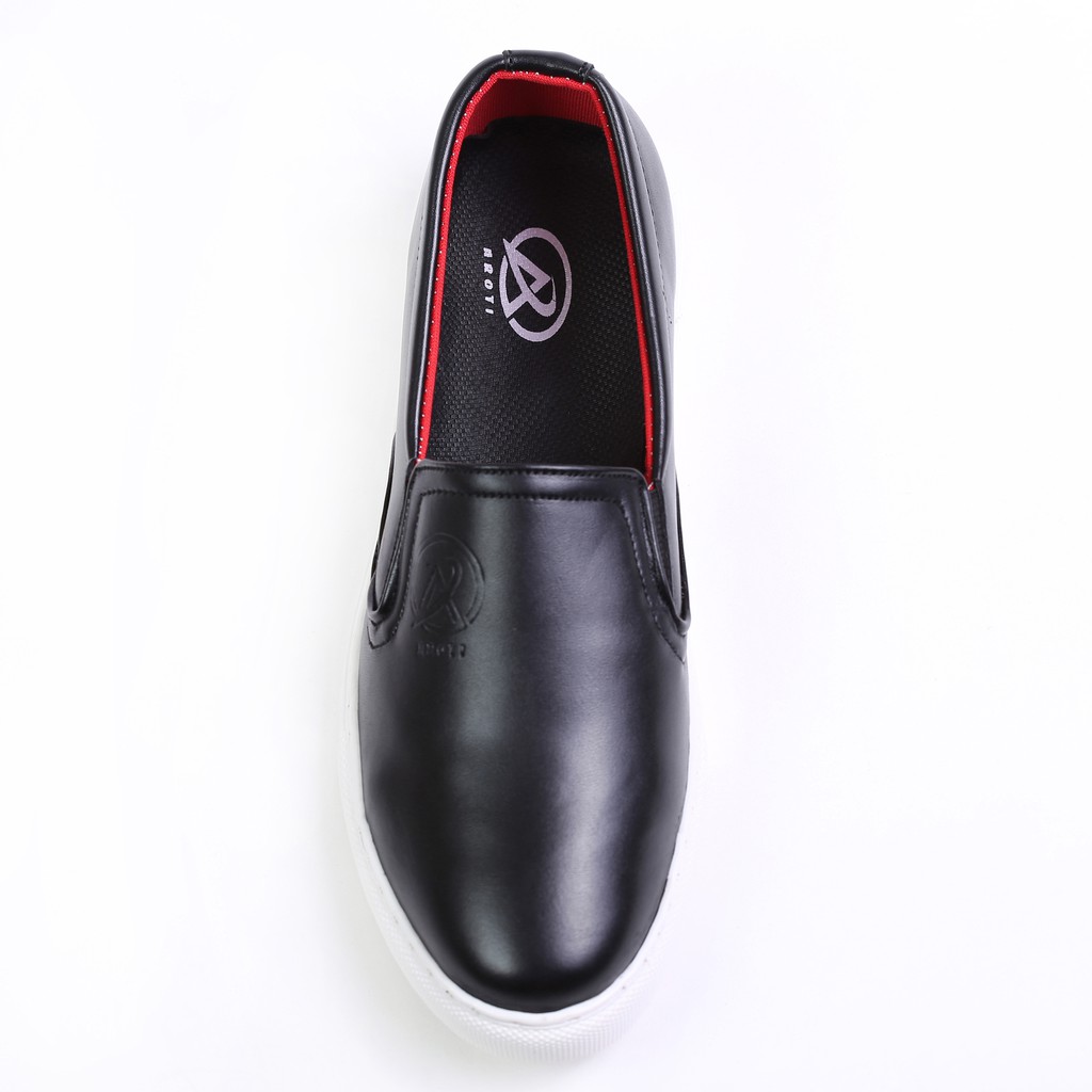 Giày Slip On Nam  Da Phong Cách Đơn Giản Màu Đen Aroti - M498-DEN sp11