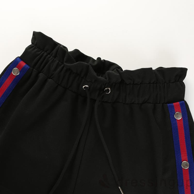 Quần Short Nữ Lưng Cao Cột Dây Năng Động