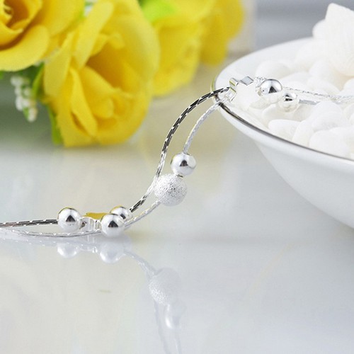 Vòng tay xi bạc phối hình ngôi sao cho nữ